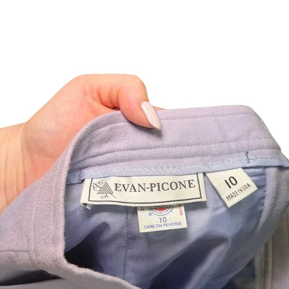 Vintage Evan Picone 100% Wool Pencil Skirt Lavender Size 10 NWT USA - Picture 5 of 9